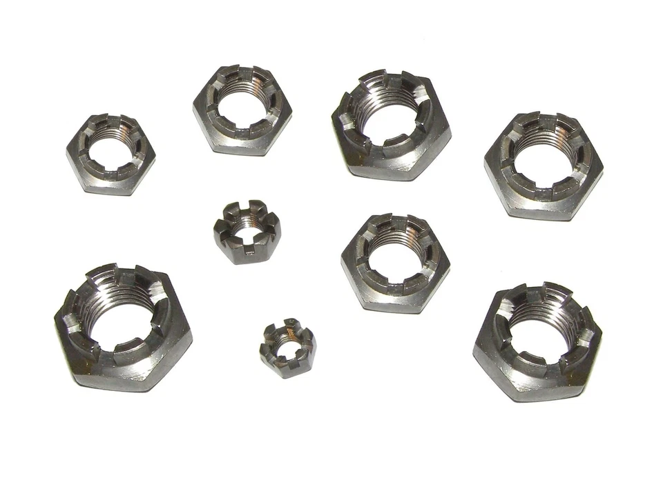 KRONENMUTTER Feingewinde niedrig 937 M8 M10 M12 M14 M16 M18 M20 M22 M24 M27 M30 - Bild 1 von 1