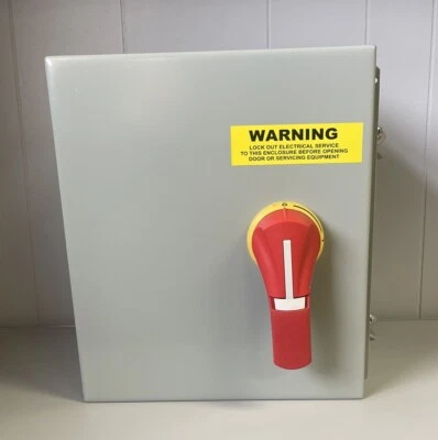 14x12x8 NEMA 4 外壳 带 100A 3极熔断断 J 级保险丝 -- 阅读 — 第 1/4 张图片