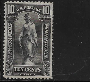 US Scott PR117, Newspaper Stamp, 1895-96, 10 Cent Black, MOG, H, VF - Picture 1 of 1
