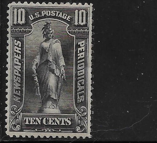 US Scott PR117, Newspaper Stamp, 1895-96, 10 Cent Black, MOG, H, VF - Image 1 of 1