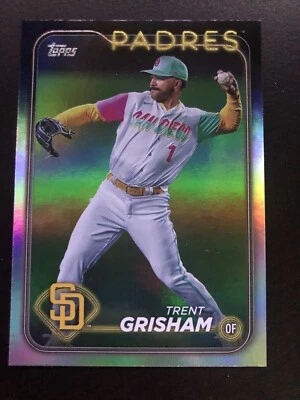 Trent Grisham Silver Rainbow Foil #157 2024 Topps Series 1 MLB Baseball Card - Image 1 of 2