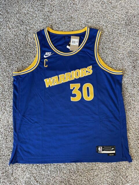 Nike+Klay+Thompson+GSW+The+Bay+Sewn+Vaporknit+Authentic+Jersey+Size+58+3xl  for sale online