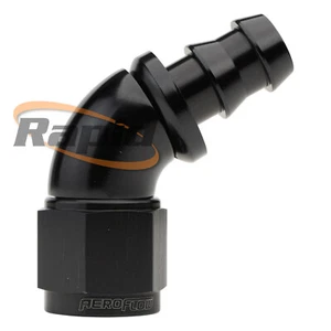 Aeroflow AF518-10BLK - 10AN 510 Series 60° Full Flow Tight P/Lock H/End - Black - Picture 1 of 12