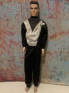 1991 Vintage Vanilla Ice Action Figure Doll THQ Silver black Outfit musician 12” - Picture 1 of 15