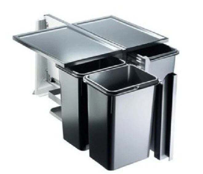 BLANCO Eck Abfallsystem Blancoselect Trigon Einbau Abfalleimer 511717 Grau - Bild 1 von 4