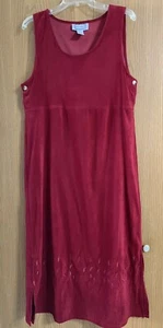 Jane Ashley  Dress Size M Burgundy 90’s Style - Picture 1 of 7