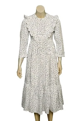 Doen Anusha Dress S 6 Women's Casual Ruffle Printed 3/4 Sleeve Midi NEW 39108 - Image 1 of 4