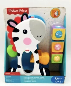 Fisher-Price Roller Blocks Tumblin Zebra Baby Educational Toy Ages 6+ months - Picture 1 of 6