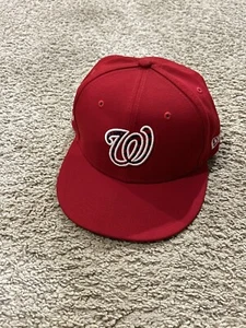 Washington Nationals MLB New Era Red American Flag 7 Size Hat Cap - Picture 1 of 9