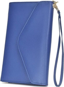 Herriat Multiusos Viaje Pasaporte Billetera Soporte con Teléfono Bolsillo Muñequera - Imagen 1 de 13