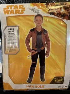 NEW Star Wars Disney HAN SOLO Halloween Cosplay Dress Up Costume - YOUTH Large - Picture 1 of 4