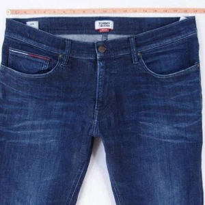 Mens Tommy Hilfiger SCANTON SLIM Stretch Slim Straight Blue Jeans W37 W38 L34 - Picture 1 of 7