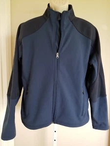 L. L. BEAN marineblaue Nylon Shell Jacke mit Poly Fleece Futter Gr. Herren Medium  - Bild 1 von 2