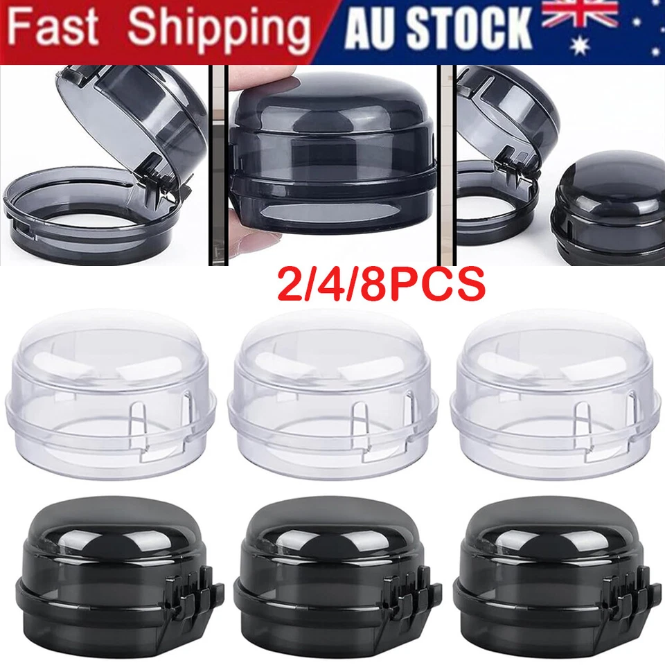 2/4/8PCS Child Proof Clear Stove Knob Cover Protector for Oven Knobs Baby Safety - image 1 of 4
