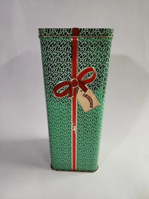 Emmets Irish Cream Liqueur TIN Canister Christmas Gift w/ hinged lid Empty READ - Image 1 of 4
