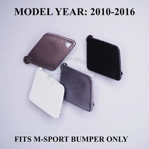 Cubierta de gancho de remolque delantero para BMW Serie 5 F10 F11 M Sport 2010-2016 elige el color - Imagen 1 de 51