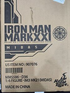 HOT TOYS MMS586-D36 MARVEL IRON MAN 3 MARK XXI MIDAS 1:6 FIGURE EXCLUSIVE MINT!