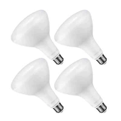 15W Fully Dimmable LED BR40 Light Bulb, 100W Equivalent, 1400lm, 3000K - Image 1 of 4