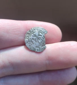 Moneta 1/2 Grosz Argento Alexander Jagiellonchik (1461-1506) re di Polonia 3w - Foto 1 di 4