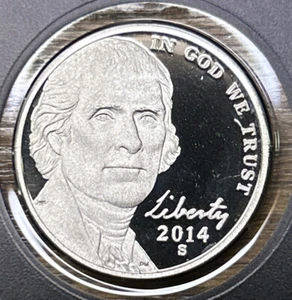 2014 S Proof Jefferson níquel de prueba conjunto con envío gratuito - Imagen 1 de 2