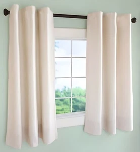 Insulated Short Curtain Panel with Rod Pocket and Wand, 40"W x 45"L, Harvest - Picture 1 of 3