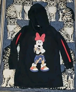 Disney X Zara Girls Hoodie 7/8 Minnie Mouse Graphic Print Sweater  - Picture 1 of 5