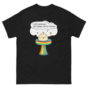 I Hate Dumplings Just Kidding Cute Dumpling T-Shirt - Picture 1 of 13