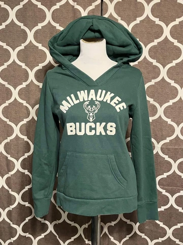 Milwaukee Bucks Hoodie Sweatshirt Pullover NBA Fanatics Women's Size Small Cover