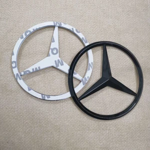 90mm Chrome Star Rear Trunk Emblem Logo Badge Decal Sticker for Mercedes - Picture 1 of 7