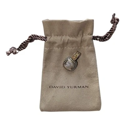 Colgante pavé diamantes 100 % auténtico DAVID YURMAN Albion oro 18 quilates y plata  Foto 1 de 4