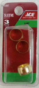Lotto 5 nuove 3 confezioni di manicotti a compressione in ottone ACE 42997 1/2 pollice - Foto 1 di 5