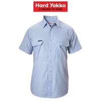 Details about / SALE Hard Yakka Long Sleeve Chambray Light Business Cotton Work Shirt Y07528