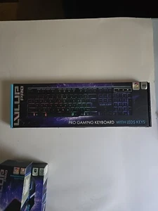 Wired LVLUP Pro Gaming Keyboard with LED Keys LU801-NOC RGB Backlit - Picture 1 of 4
