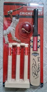 Sir Alastair Cook Signed Gray Nicolls Oblivion Mini Cricket Bat Set in Packaging - Picture 1 of 9
