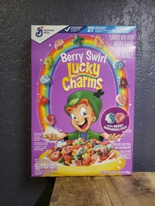 NEW General Mills Lucky Charms Berry Swirl Fruit Marshmallow Cereal 10.9oz - Picture 1 of 4