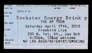 AP Tour 4/17/10 Jacksonville Ticket Stub Never Shout Never Hey Monday The Cab - Picture 1 of 1
