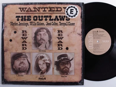 WAYLON JENNINGS The Outlaws RCA LP VG+/VG++ SHRINK x - Image 1 of 2