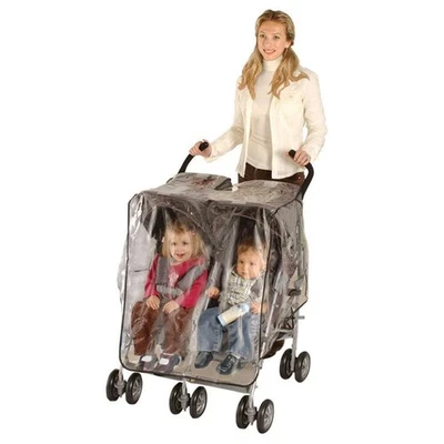 Jeep Side by Side Stroller One Size Weather Shield, White 1 Count (Pack of 1) - Image 1 of 4