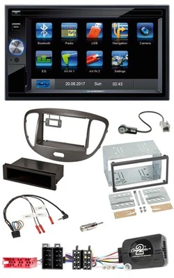 Blaupunkt Lenkrad USB Bluetooth TMC 2DIN Navigation für Hyundai i10 2009-13 dunk - Bild 1 von 4