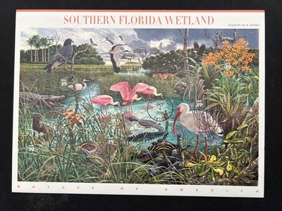 4099 Nature of America Series Southern Florida Wetlands FDC Souvenir Sheet - Image 1 of 2