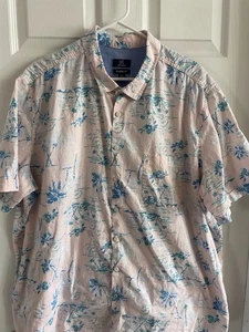George Hemd Herren 3XL (54-56) Mehrfarbig Blumen Knopfleiste Freizeit Hawaii - Bild 1 von 5