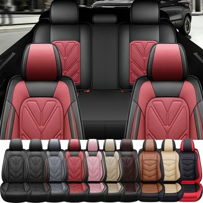 Car Seat Covers For NISSAN,Waterproof PU Leather Seat Cushion Full Set (5 Seats） - Image 1 of 4
