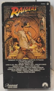 Vintage 1981 Indiana Jones Raiders of the Lost Ark VHS First Printing Video Rare - Picture 1 of 10