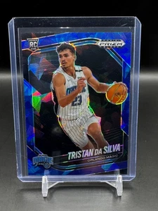 Tristan Da Silva 2024-25 Panini Prizm Negro Azul Cracked Ice Prizm/125 RC #87 - Imagen 1 de 2
