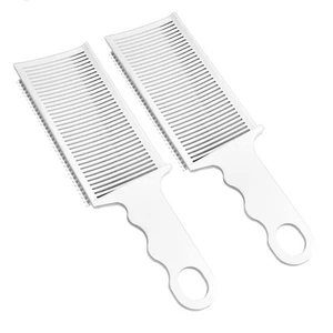 2 Pieces Fade Combs, Professional Barber Cutting Comb Heat Resistant White B - Picture 1 of 6