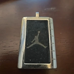 Michael Jordan Jumpman Pendant – AF1 Air Force One Black Velvet Stainless Steel - Picture 1 of 4