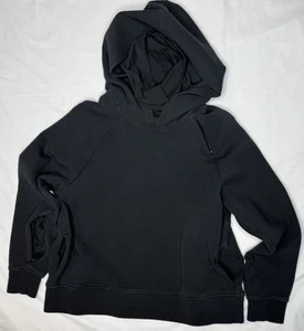 Sudadera con Capucha BR Estándar Negra Doble Cuello 5 Bolsillos con Cremallera Talla Grande - Imagen 1 de 14