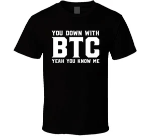 Down With Btc Bitcoin T Shirt - Picture 1 of 2