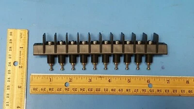 Terminal Block Barrier Strip10 Position , 35A, 600V,2 Wall, 1 Row, 00521-10 pdc - Image 1 of 4