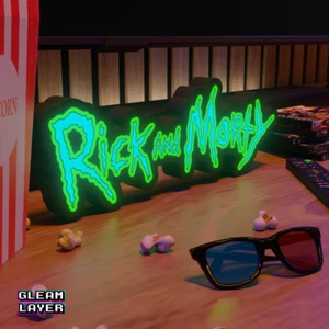 Rick and Morty Led Lightbox Rgb Light Sign - Picture 1 of 5